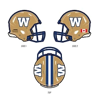 Réplique du mini casque des Blue Bombers de Winnipeg de la LCF