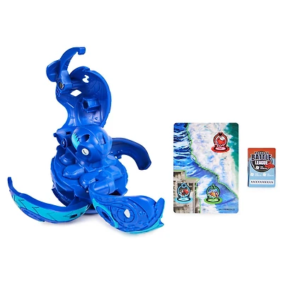 Bakugan Deka, Figurine articulée géante Octogan personnalisable et cartes à collectionner, Combine & Brawl