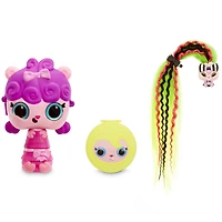 Animaux Pop 3 en 1 Pop Pop Hair Surprise avec de longs cheveux à brosser