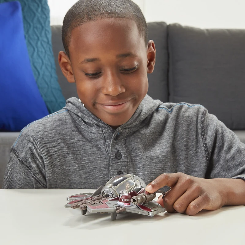 Star Wars Mission Fleet Stellar Class Obi-Wan Kenobi Jedi Starfighter 2.5-Inch-Scale Figure and Vehicle