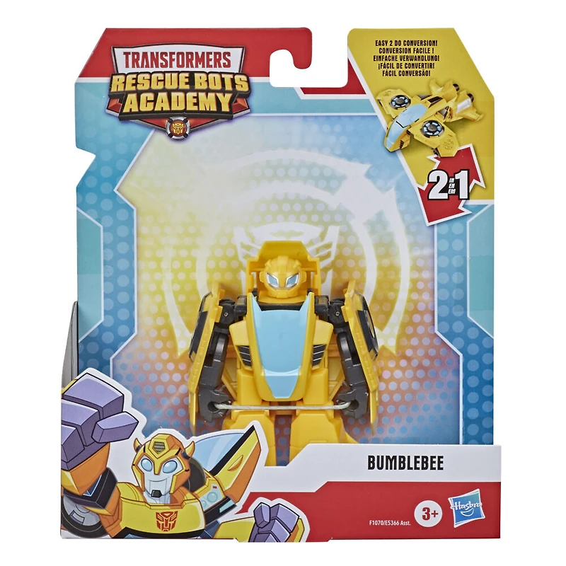 Playskool Heroes Transformers Rescue Bots Academy, figurine convertible Bumblebee, 11 cm