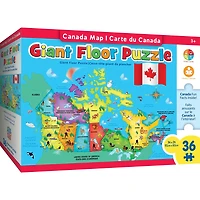 Masterpieces Puzzle Company Canada Map 36 Piece Floor Jigsaw Puzzle - English Edition