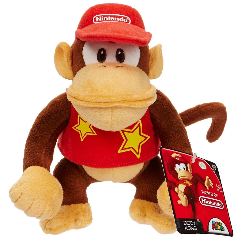 World of Nintendo - Mario Bros. U - Plush - Diddy Kong