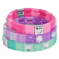 Cool Maker, Extension pour PopStyle Bracelet Maker, Plus de 50 perles à strass, 3 bracelets d'amitié, coffret de fabrication de bracelets, jouets de création artistiques pour filles