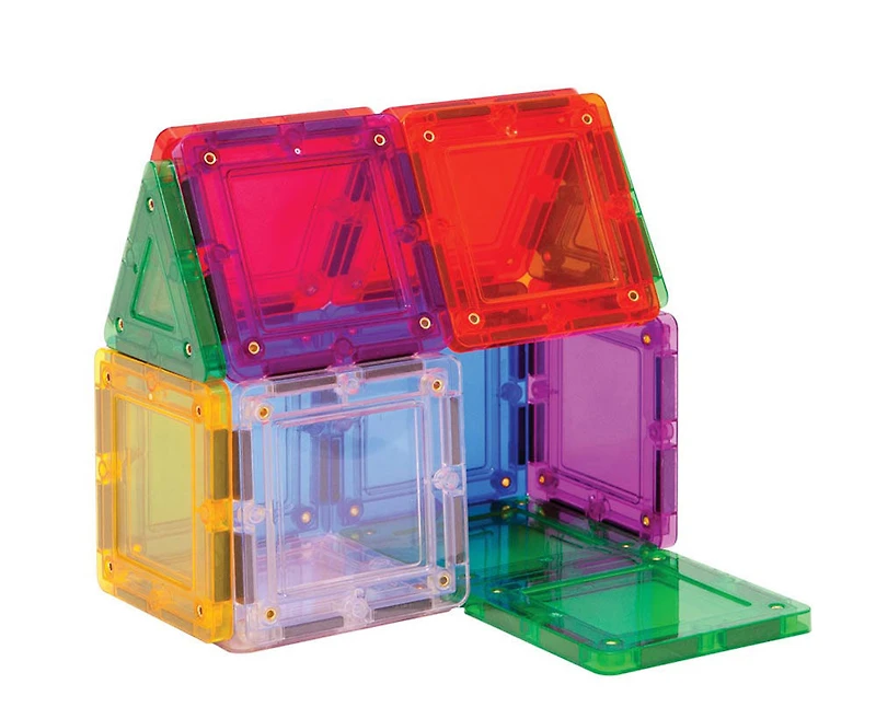 Magformers TileBlox - Coffret de construction Rainbow de 20 pièces magnétiques - les motifs peuvent varier