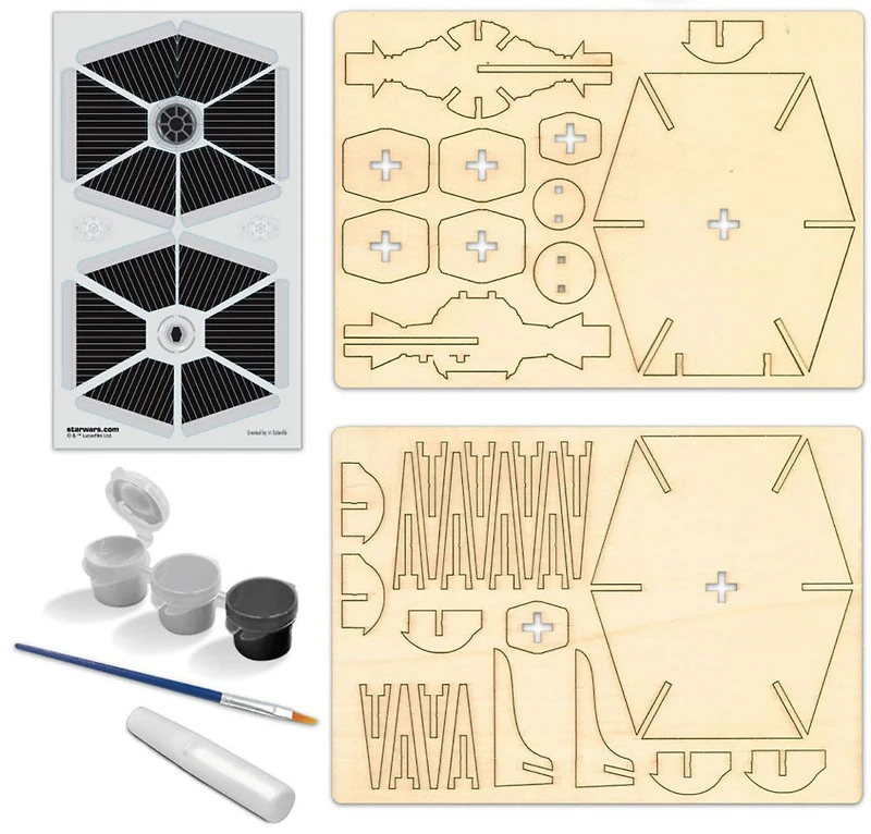 Chasseur Tie impérial Star Wars Wood WorX