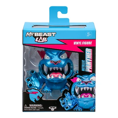 MrBeast Lab Classic Panther Vinyl Figure. Metallic Panther