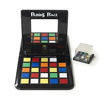 Rubik's Race Classic Fast-Paced Strategy Sequence Board Game, Ultimate Face to Face Two Player Game