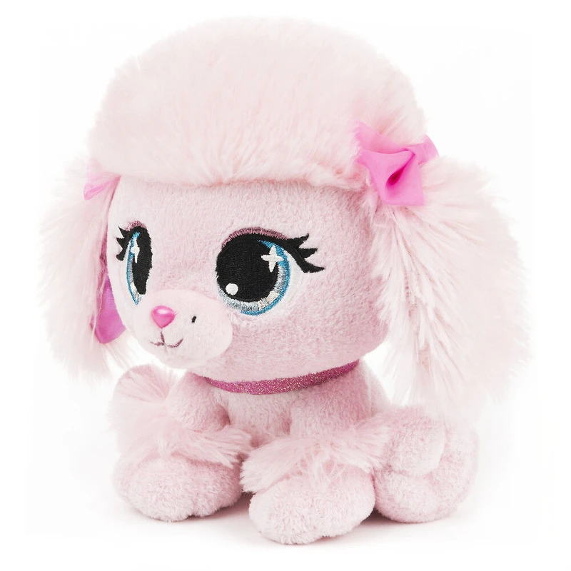 GUND P.Lushes Designer Fashion Pets, Pinkie Monroe, caniche en peluche de luxe douce et élégante avec des paillettes scintillantes, rose, 15,2 cm