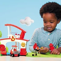 Let's Go Cozy Coupe Fire Station Playset