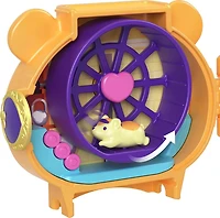 Polly Pocket Coffret Thème Animal avec des activités amusantes, et 1 poupée, 1 figurine d'animal et 1 accessoire