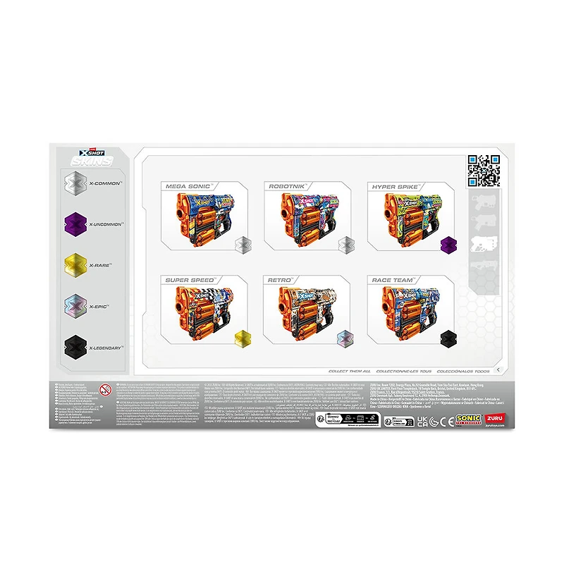 XSHOT Skins Dread Blaster - Race Team Skin (12 Darts) by ZURU