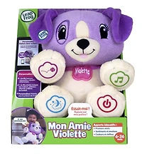 LeapFrog My Pal Violet, infant plush toy with personalization, music and lullabies, learning content for baby to toddler - French Edition