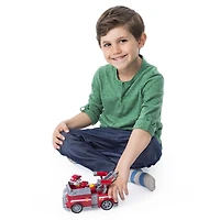 PAW Patrol - Camion de pompier transformable de Marcus avec canons à eau déployables