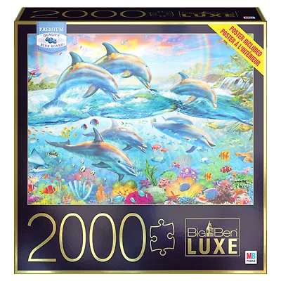 Big Ben Luxe, Puzzle pour adultes de 2 000 pièces, Monde marin tropical