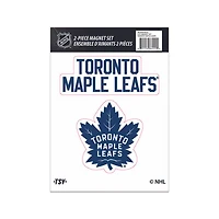 Ensemble de 2 aimants des Toronto Maple Leafs de la LNH