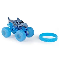 Monster Jam, Monster truck Megalodon officiel, véhicule en métal moulé, série Elementals, échelle 1:64
