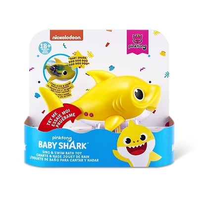 Robo Alive Junior Baby Shark Battery-Powered Sing and Swim Bath Toy by ZURU