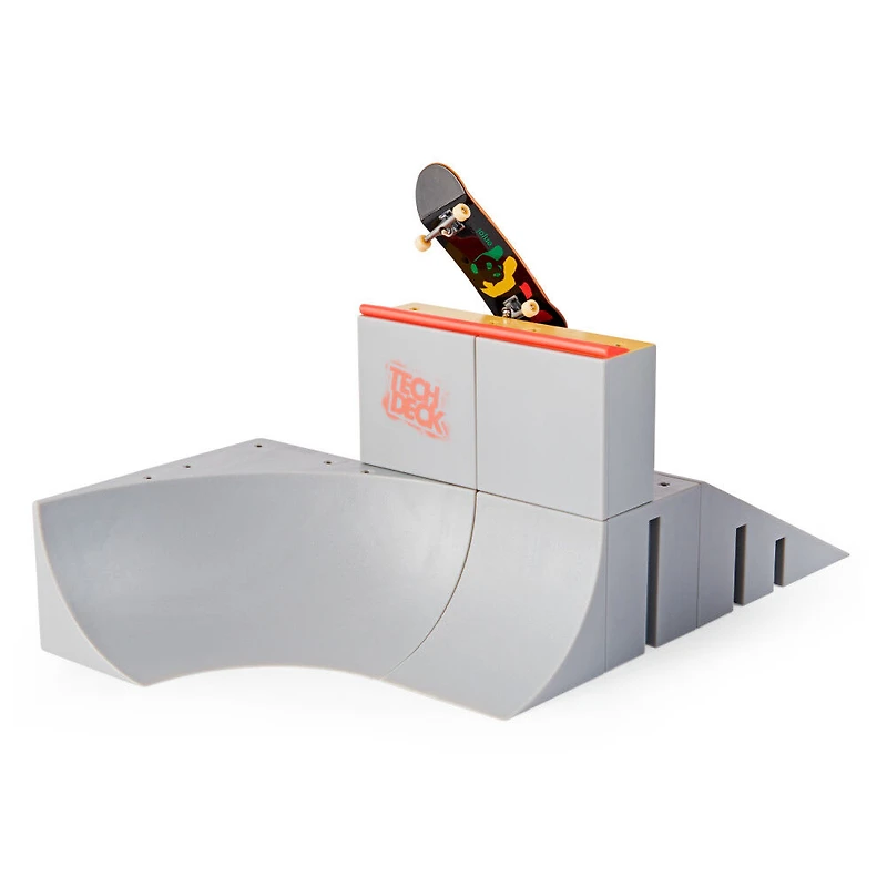 Tech Deck, Bowl Builder X-Connect Park Creator , Coffret rampe à construire et à personnaliser avec fingerboard exclusif