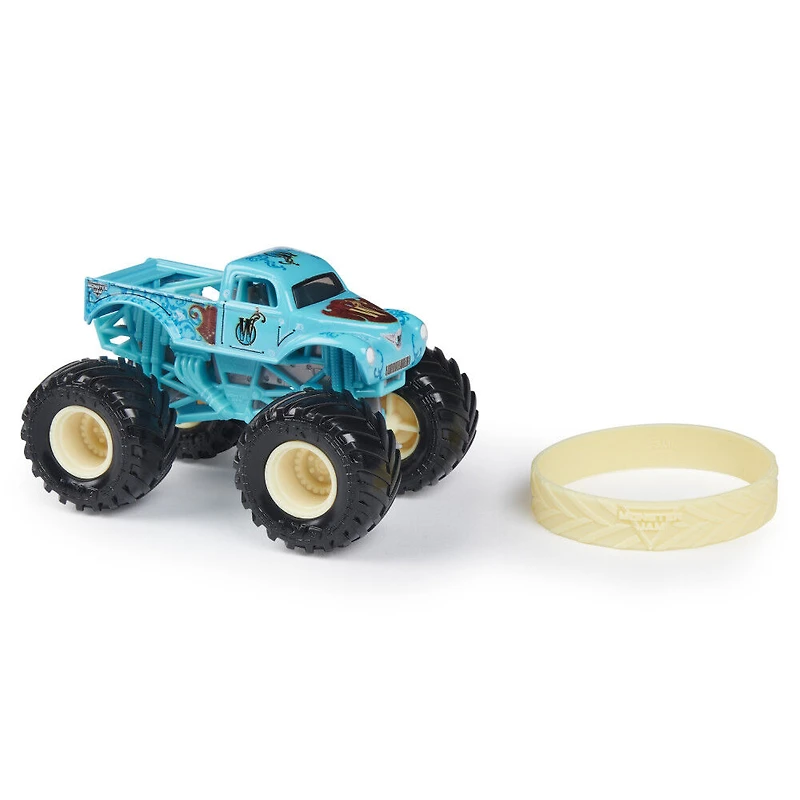 Monster Jam, Monster truck W officiel, véhicule en métal moulé, série Danger Divas échelle 1:64