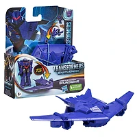 Transformers Toys EarthSpark 1-Step Flip Changer Soundwave 4-Inch Action Figure