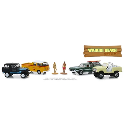 1:64 Dioramas multi-voitures - Waikiki Beach Summer Bash