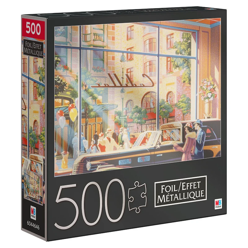 500-Piece Jigsaw Puzzle with Foil Accents, Caddy Corner