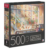 500-Piece Jigsaw Puzzle with Foil Accents, Caddy Corner
