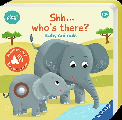Ravensburger Play+ Infant & Toddler - Shh...Who's there? Baby Animals My First Seek and Find Sound Book - English Edition