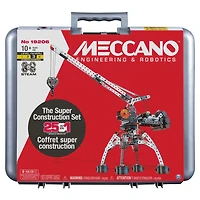 Meccano, Ensemble de construction motorisé Super Construction 25 en 1, Jouet éducatif STEAM, 638 pièces