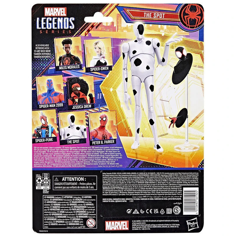 Marvel Legends Series Spider-Man: Across the Spider-Verse (Part One) The Spot 6-inch Action Figure, 5 Accessories