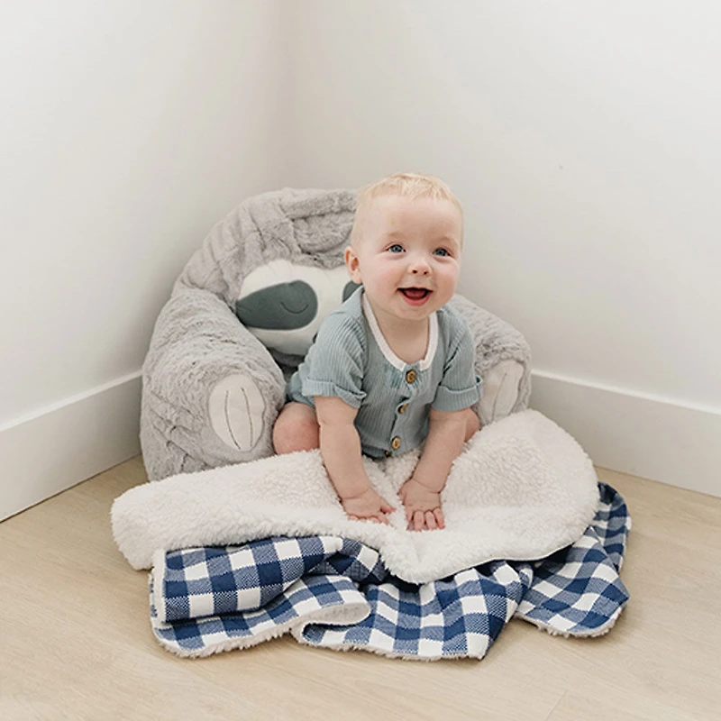 Chaise en peluche pour tout-petits Cuddo Buddies - Paresseux