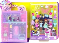 Polly Pocket- Coffret de jeu - Collection Mode Safari, 4 poupées