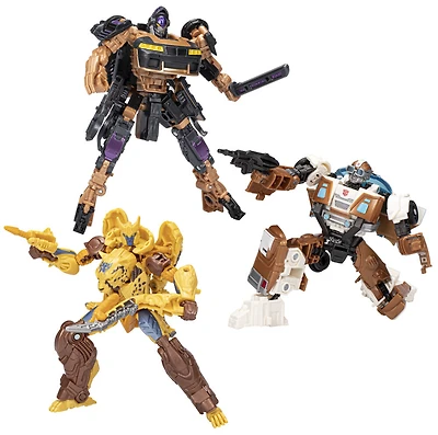 Transformers: Rise of the Beasts Buzzworthy Bumblebee Jungle Mission, Pack de 3 figurines de 12,5 cm - Notre exclusivité