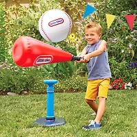 Jeu de T ball Little TikesMD Totally Huge SportsMC avec grosse balle gonflable de base-ball, gros bâton gonflable de base-ball et tee en plastique