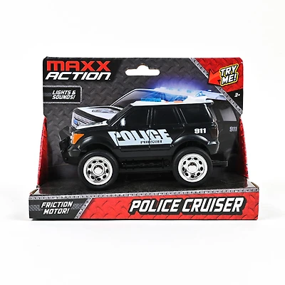 Maxx Action Light & Sound Rescue Vehicles Police Cruiser