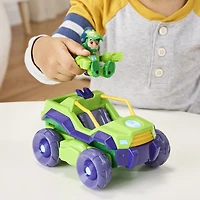 Marvel Iron Man and his Awesome Friends Iron Hulk 2-In-1 Mech Suit & Vehicle, Action Figure & Toy Vehicle