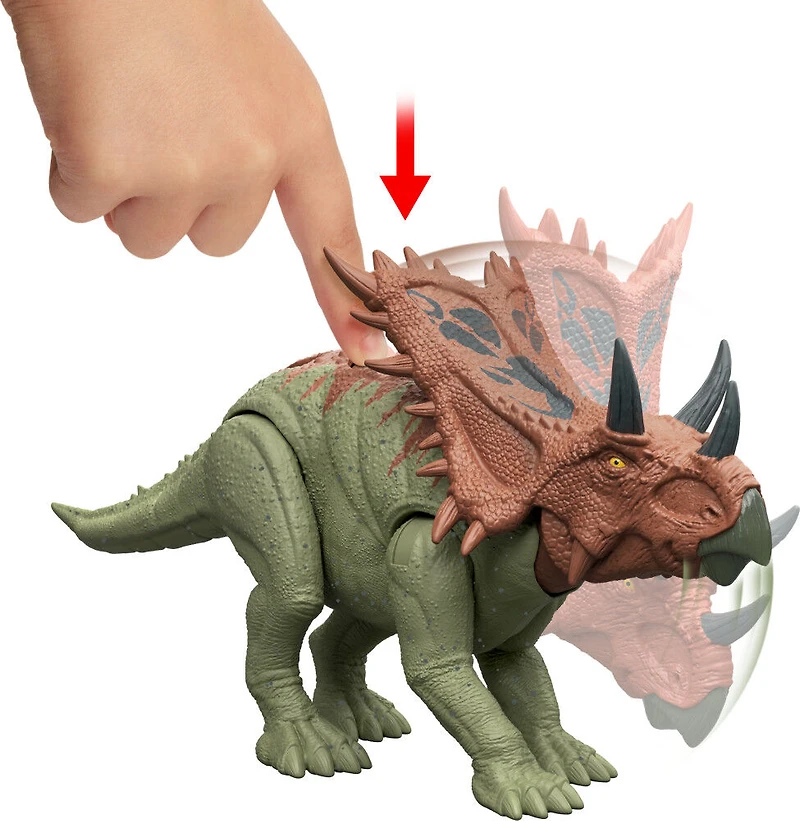 Jurassic World Combat Extrême Chasmosaure, action de frappe unique