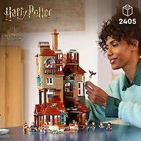 LEGO Harry Potter The Burrow - Collectors' Edition, Weasley House Building Set - 10 Minifigures - 76437