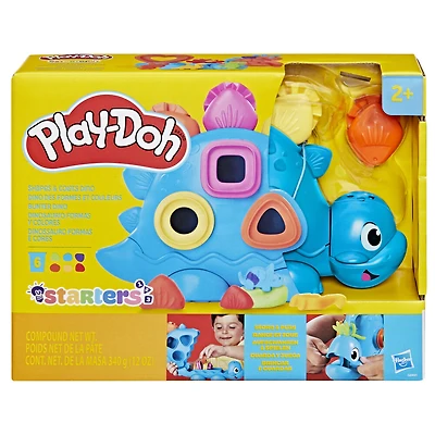 Play-Doh Starters Dino des formes et couleurs, jouet de pâte à modeler