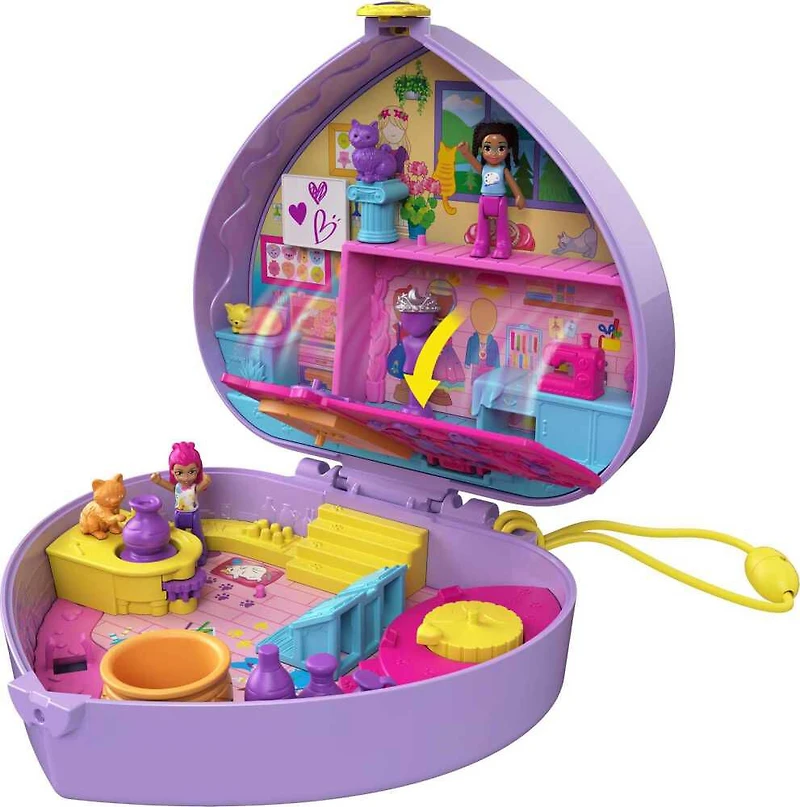 Polly Pocket - Avec Shani - Coffret Atelier Artistique - Notre exclusivité