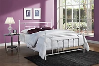 Lit en métal manila - grand, blanc DHP