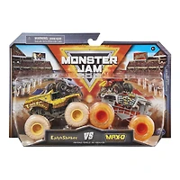 Monster Jam, Monster trucks officiels en métal moulé EarthShaker Vs. Max-D, échelle 1:64