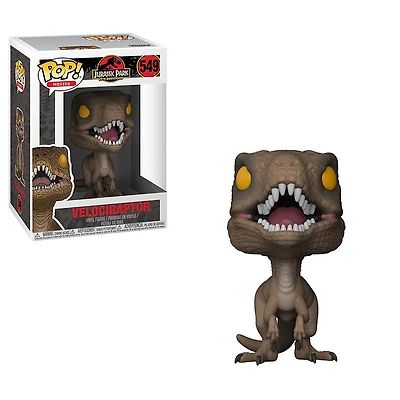 Figurine en vinyle Velociraptor de Jurassic Park par Funko POP!.