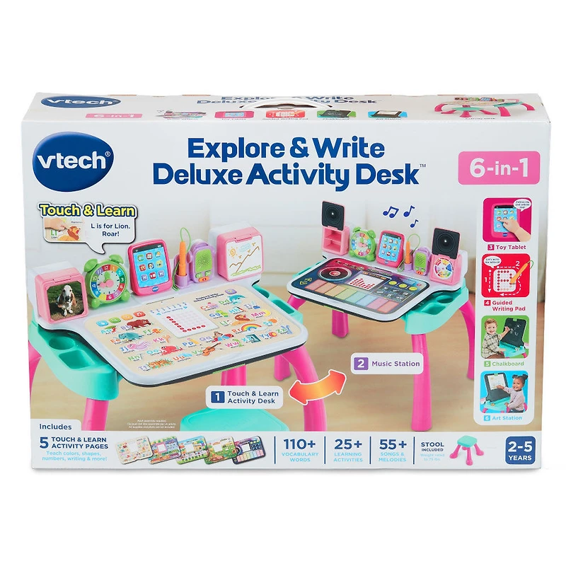 VTech MagiBureau interactif et musical - Rose -  Exclusive de TRU - Édition anglaise