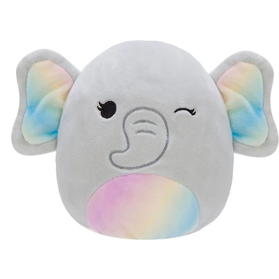 Flip-a-mallows 12,7 cm - Lion à la crinière arc-en-ciel et éléphant au ventre arc-en-ciel