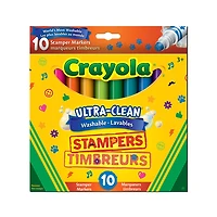 Crayola - 10 ct Ultra-Clean Washable Stamper Markers