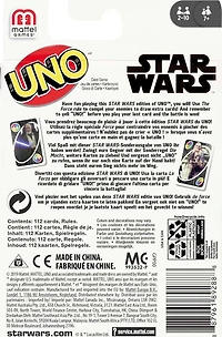 Jeu de carte UNO Star Wars avec 112 cartes