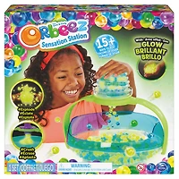 Orbeez Sensation Station, avec 2 000 billes d'eau phosphorescentes non toxiques, 6 outils et rangement