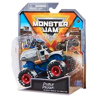 Monster Jam, Monster truck Double Decker officiel, véhicule en métal moulé, échelle 1:64, Jouets pour garçons à partir de 3 ans